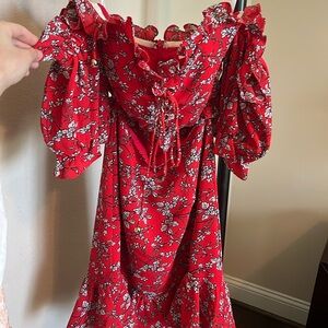 Sabo skirt off shoulder corset dress